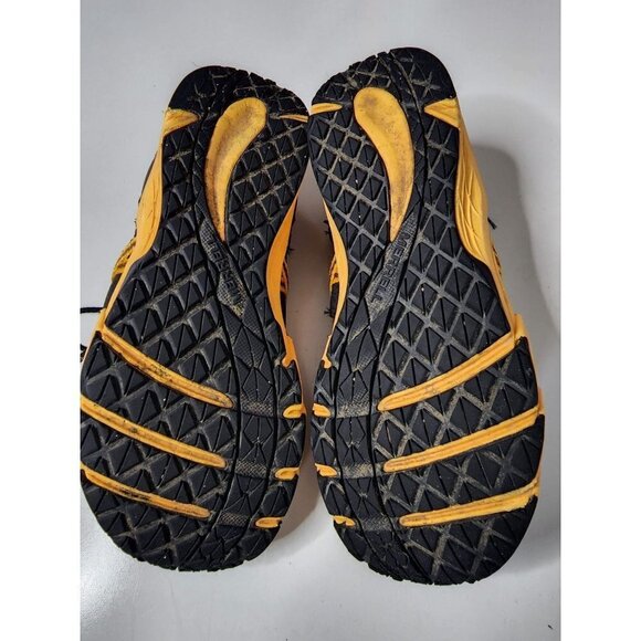 Merrell Boys Hiking Walking Sandal SZ 2M Yellow Black Leather M-Hydro Chp Shan - Picture 6 of 8
